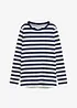 Maglia a righe in puro cotone biologico, bonprix