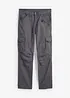 Pantaloni cargo in puro cotone relaxed fit, straight, bonprix