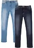 Jeans elasticizzati leggeri regular fit, straight (pacco da 2), bonprix