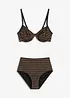 Bikini glitterato con ferretto (set 2 pezzi), bonprix
