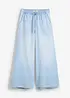 Jeans wide leg con cinta comoda, vita media, bonprix