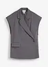 Gilet lungo con spalline imbottite, bonprix