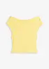 Maglia con spalle scoperte in puro cotone biologico, bonprix