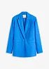 Blazer casual in misto lino con collo ampio a revers, bonprix