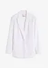 Blazer casual in misto lino con collo ampio a revers, bonprix