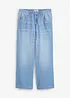 Jeans cropped straight con cinta comoda, vita media, bonprix
