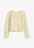 Maglia in pizzo con top in jersey (set 2 pezzi), bonprix