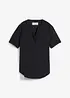 Blusa in misto viscosa fluente con maniche corte, bonprix