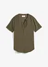 Blusa in misto viscosa fluente con maniche corte, bonprix