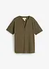 T-shirt con scollo a tunica in puro cotone biologico, bonprix
