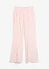 Pantaloni a palazzo a quadri in viscosa fluente, bonprix