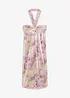 Abito con scollo all'americana e paillettes, bonprix