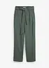 Pantaloni in misto lino e viscosa leggero, bonprix