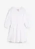 Abito in stile skater con laccetto da annodare e maniche voluminose a 3/4, bonprix