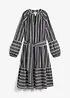 Abito midi a righe in puro cotone, bonprix