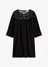 Abito in jersey con pizzo traforato, bonprix