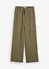 Pantaloni larghi in crêpe, bonprix