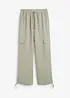 Pantaloni cargo in tessuto fluente, bonprix