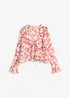 Blusa di chiffon con volant, bonprix