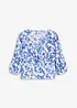 Maglia con inserto smock, bonprix