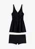Tankini lungo con scollatura a V (set 2 pezzi), bonprix