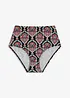 Slip per bikini a vita alta con sgambatura classica, bonprix