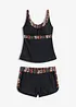 Tankini lungo con pantaloncini (set 2 pezzi), bonprix