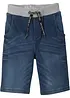 Bermuda di jeans in felpa con elastico in vita, regular fit, bonprix