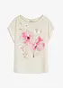Maglia con inserto in satin, bonprix