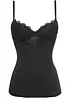Canotta con reggiseno integrato in microfibra liscia, bonprix
