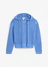 Maglione a punto ajour con cappuccio, bonprix