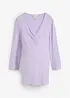 Maglia prémaman a coste con morbida scollatura a V, bonprix