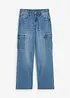 Jeans cargo loose fit elasticizzati, straight, bonprix