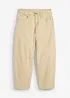 Pantaloni in twill di cotone elasticizzato, bonprix