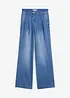 Jeans wide leg, vita media, bonprix