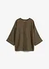 Blusa oversize in puro lino, bonprix