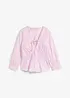 Blusa arricciata con cuciture elasticizzate, bonprix