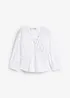 Blusa arricciata con cuciture elasticizzate, bonprix