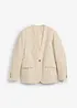 Blazer senza colletto in puro lino, bonprix