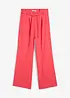 Pantaloni paper bag in misto lino leggero, bonprix