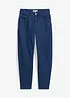 Jeans barrel in cotone biologico, vita media, bonprix