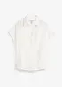Blusa a maniche corte in mussola leggera, bonprix