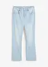Jeans flared cropped, vita alta, bonprix