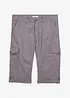 Bermuda cargo lunghi in fresco misto lino, regular fit, bonprix