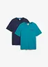 T-shirt con tasca in puro cotone biologico (pacco da 2), bonprix