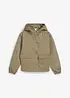 Giacca in twill con tasche applicate e cappuccio, bonprix