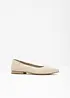 Ballerine in pelle, bonprix