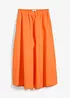 Gonna midi in misto lino, bonprix