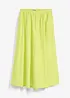 Gonna midi in misto lino, bonprix