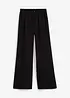 Pantaloni in misto viscosa crinkle strutturato, bonprix